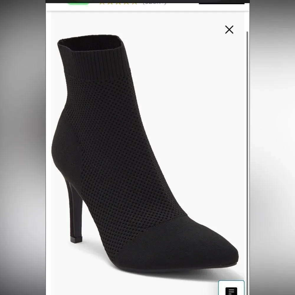MIA Mckinley Sock Bootie, black size 6